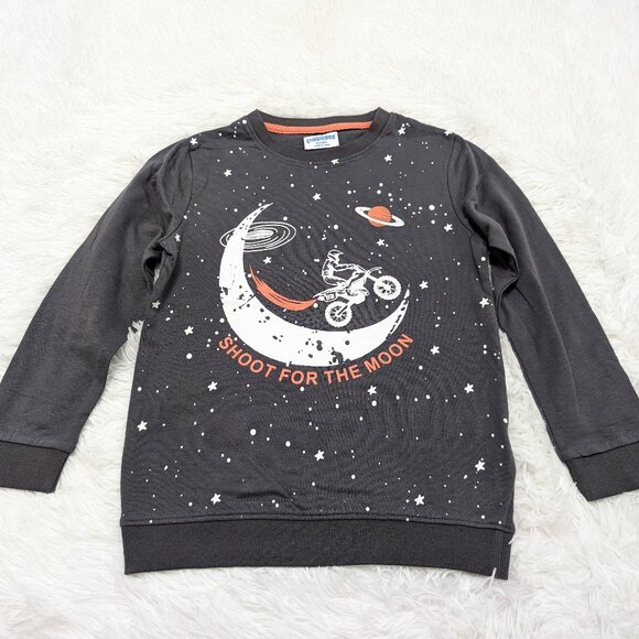 Pebbles Other - Pebbles Unisex Crew neck Fleece Lined Gray Long Sleeve Sweatshirt for 8Y NWOT